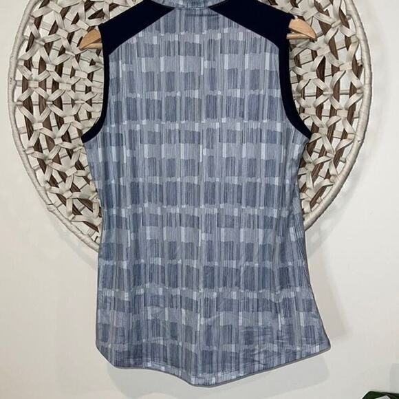 Adidas blue and white sleeveless golf or tennis polo size small NWT - Picture 8 of 8